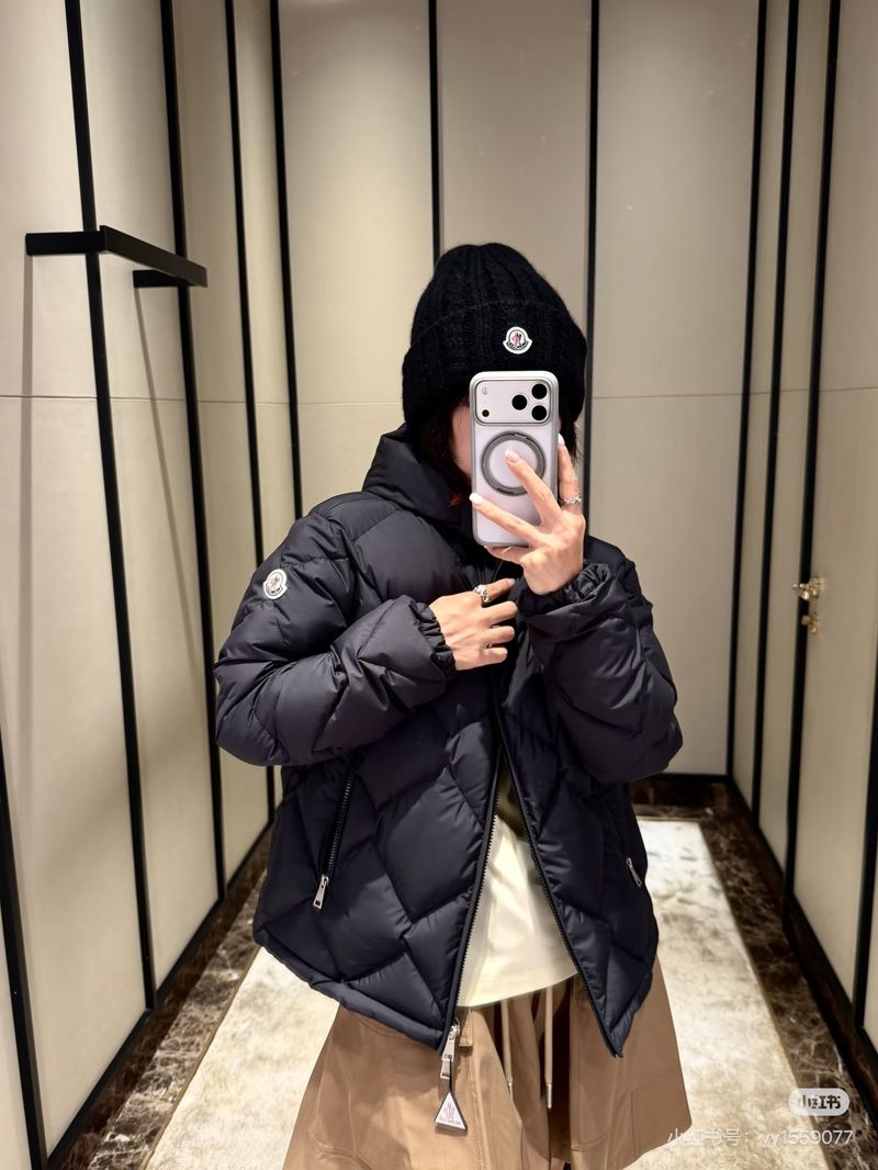 몽클레르 다이아몬드 퀼팅 후드 재킷 - 여자 패딩 미러급 참고 이미지